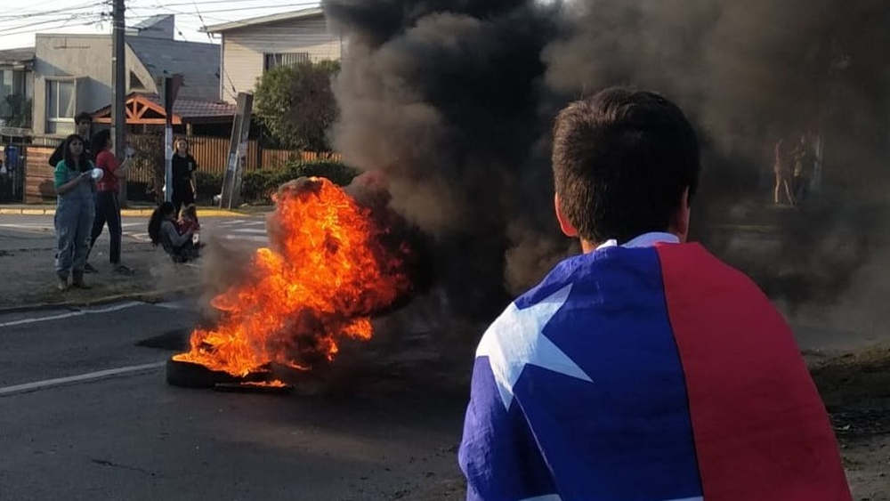 Santiago del Cile - protesta di piazza