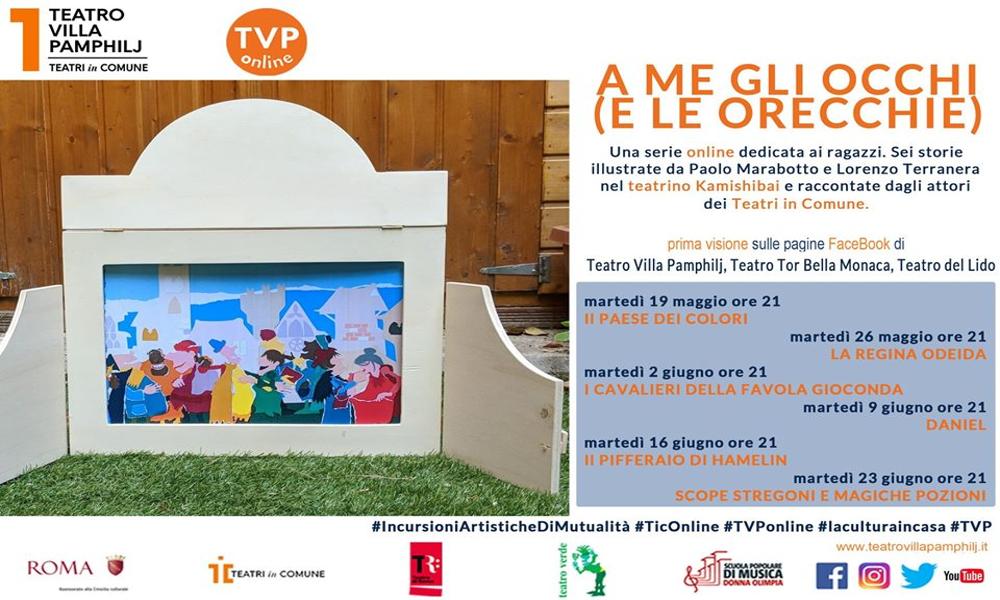 A me gli occhi (e le orecchie) - Teatro Villa Pamphilj
