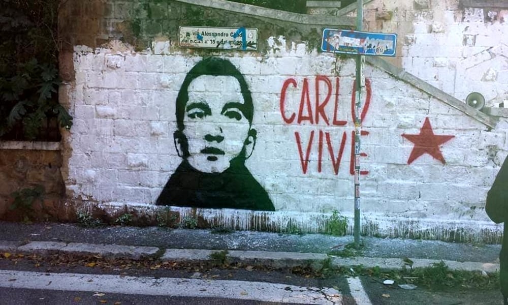 Carlo Giuliani - murales Garbatella